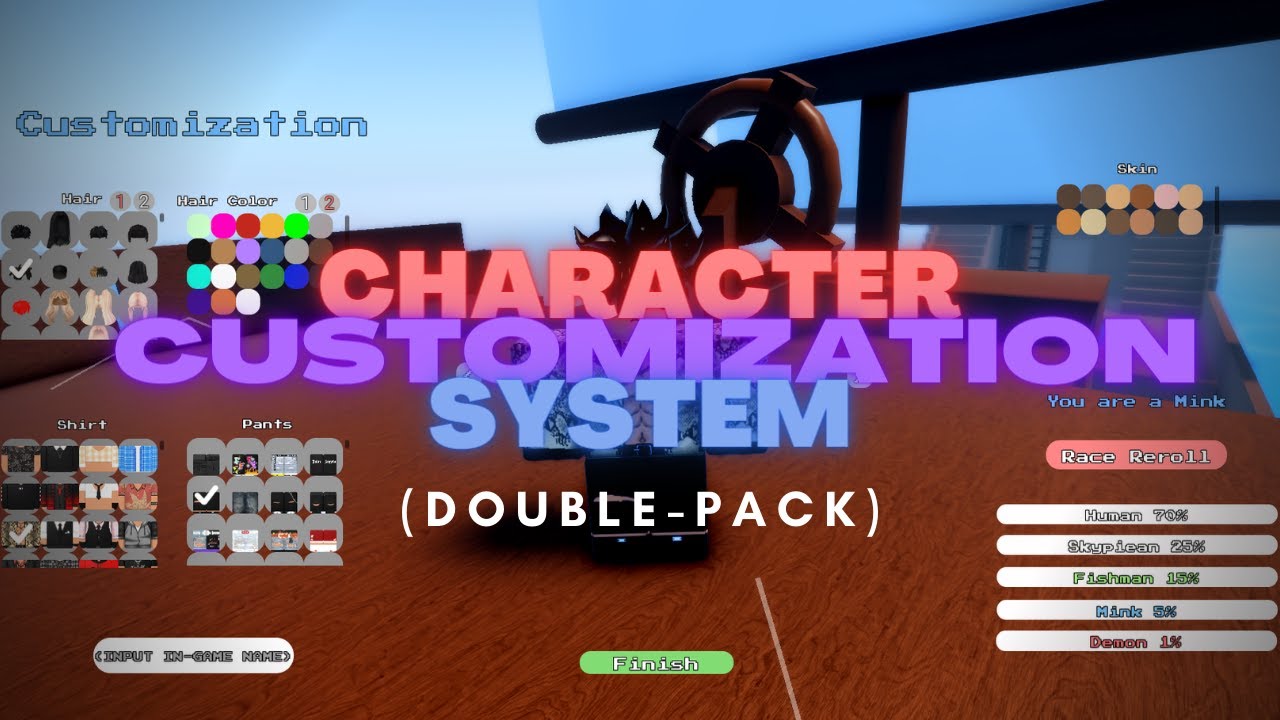 Character Customization + Data Slots System | ROBLOX